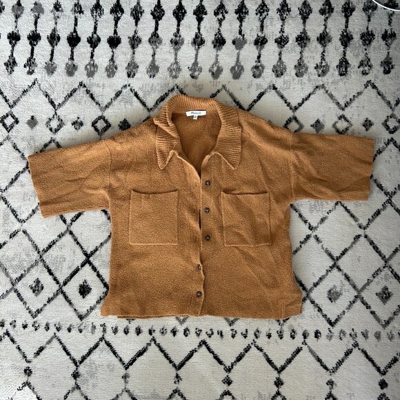 Madewell Knit Button Down Tee - Picture 1 of 2